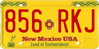 NM license plate 856RKJ