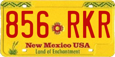 NM license plate 856RKR
