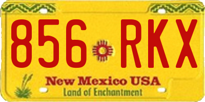 NM license plate 856RKX