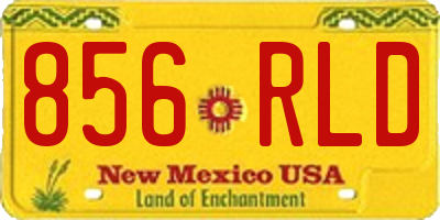 NM license plate 856RLD