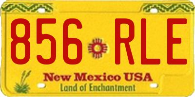 NM license plate 856RLE