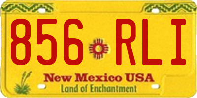 NM license plate 856RLI