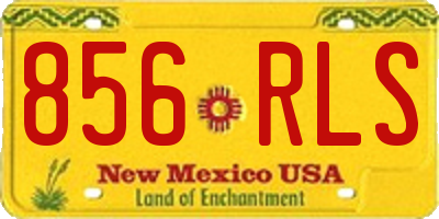 NM license plate 856RLS