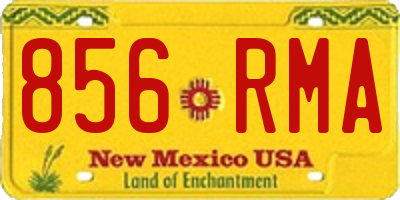NM license plate 856RMA