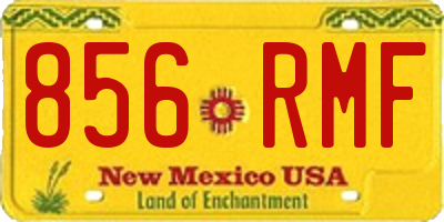 NM license plate 856RMF