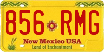 NM license plate 856RMG