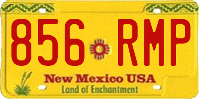 NM license plate 856RMP