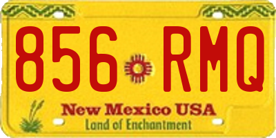 NM license plate 856RMQ
