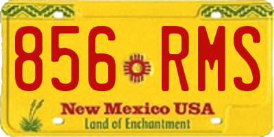 NM license plate 856RMS
