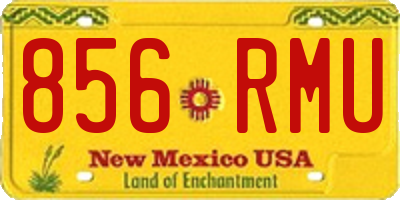 NM license plate 856RMU