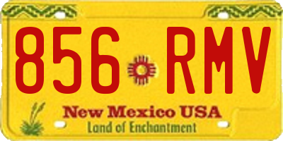NM license plate 856RMV