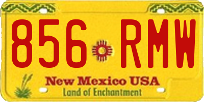NM license plate 856RMW