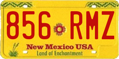 NM license plate 856RMZ