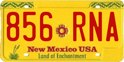 NM license plate 856RNA