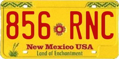 NM license plate 856RNC