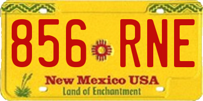 NM license plate 856RNE