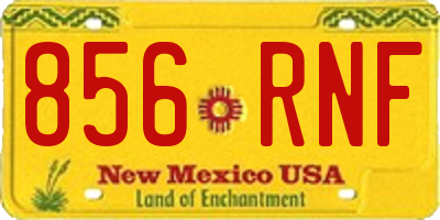 NM license plate 856RNF