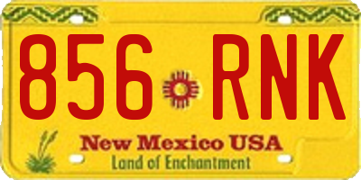 NM license plate 856RNK