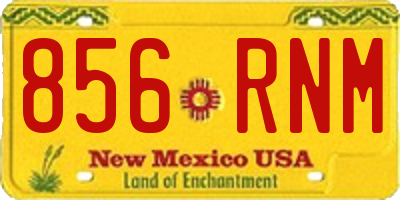 NM license plate 856RNM
