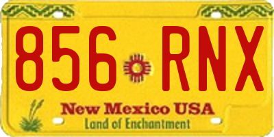 NM license plate 856RNX