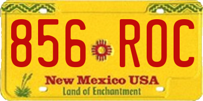 NM license plate 856ROC