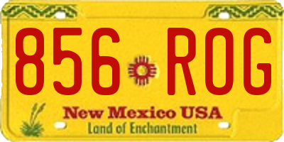 NM license plate 856ROG