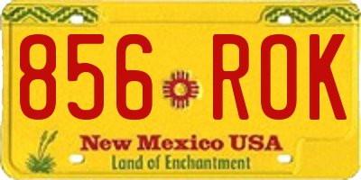 NM license plate 856ROK