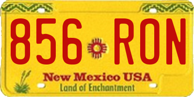 NM license plate 856RON
