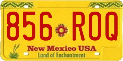 NM license plate 856ROQ