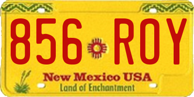 NM license plate 856ROY