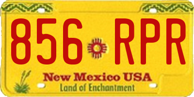 NM license plate 856RPR