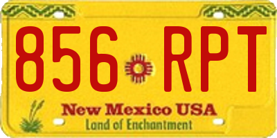 NM license plate 856RPT