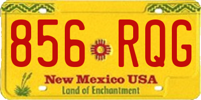 NM license plate 856RQG