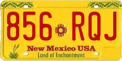 NM license plate 856RQJ