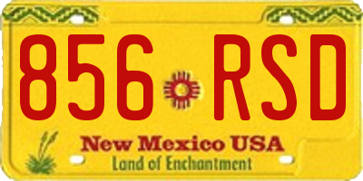 NM license plate 856RSD
