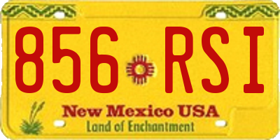 NM license plate 856RSI