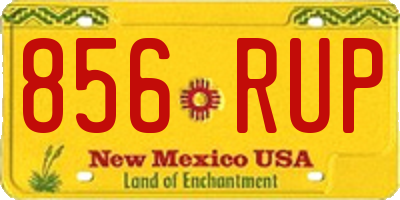 NM license plate 856RUP