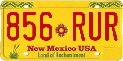 NM license plate 856RUR