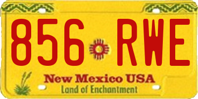 NM license plate 856RWE