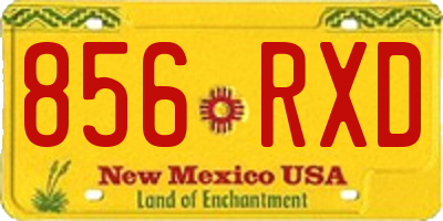 NM license plate 856RXD