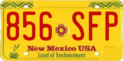 NM license plate 856SFP