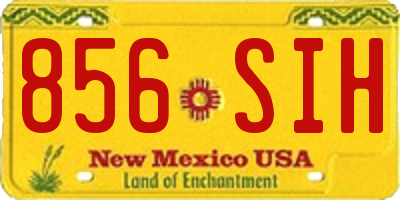 NM license plate 856SIH