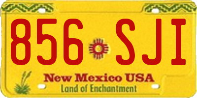 NM license plate 856SJI