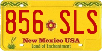 NM license plate 856SLS