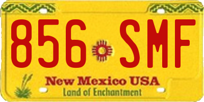 NM license plate 856SMF
