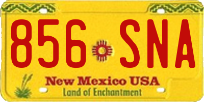 NM license plate 856SNA
