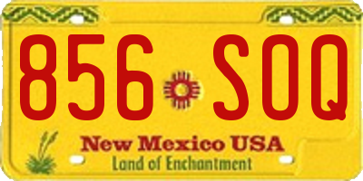 NM license plate 856SOQ