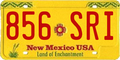 NM license plate 856SRI