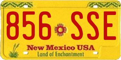 NM license plate 856SSE