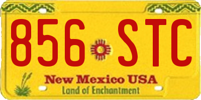 NM license plate 856STC